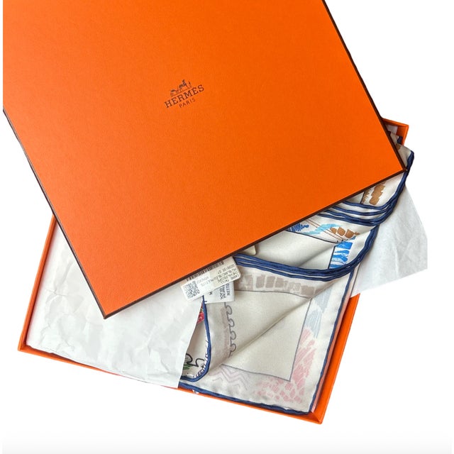Hermès Hermes Chevaloscope Vintage Silk Scarf Pillow 24" For Sale - Image 4 of 5