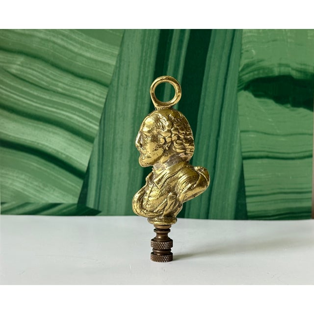 2020s Shakespeare Brass Lamp Finial For Sale - Image 5 of 6