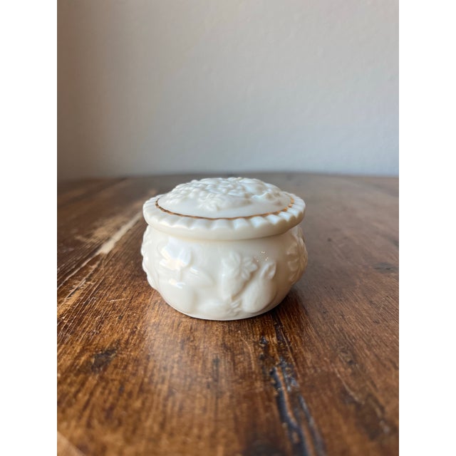 1990s 1990s Lenox Fruits of Life Small Oval Box and Lid, Trinket Box For Sale - Image 5 of 8