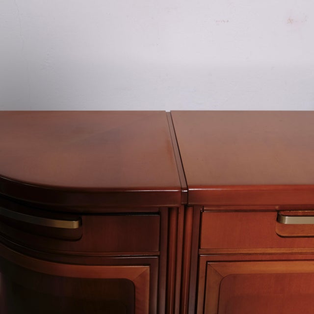 1980s Italian Modular Sideboard in Wood, 1980s For Sale - Image 5 of 18