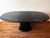 Stone 1980s Stunning Postmodern Italian Black Marble Dining Table W/ Extendable Leaf Pedestal Base For Sale - Image 7 of 17