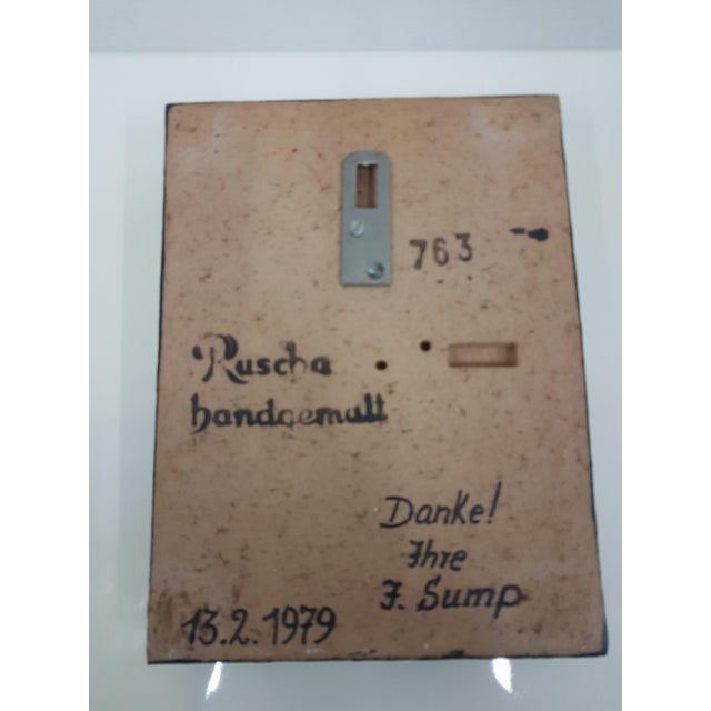 Green Ceramic Wall Tile from Ruscha, 1970s For Sale - Image 8 of 9