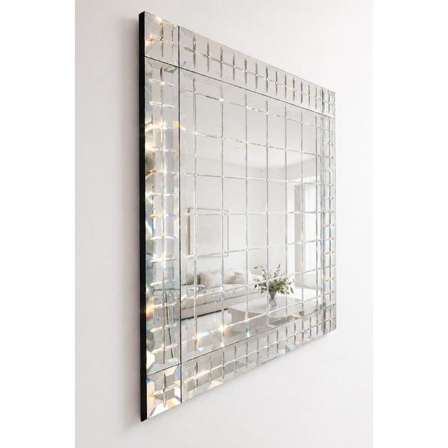Belcanto cornice silver mini modular wall mirror by gtg design couture dimensions: d 3 x w 135 x h 135 cm. Materials:...