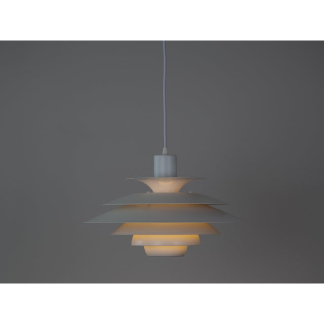 Vintage Danish Verona Pendant Lamp by Kurt Wiborg for Jeka, 1980s For Sale - Image 3 of 13
