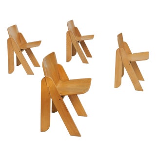 Peota Chairs by Gigi Sabadin for Stilwood, 1970s, Set of 4 For Sale