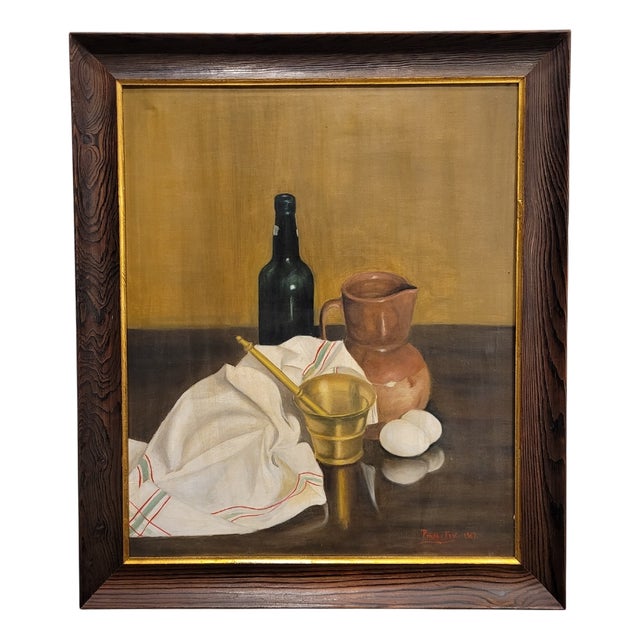 Peñalba Font, Castilian School Still Life, 1967, Oil on Canvas, Framed For Sale