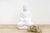 White Large Marble Meditative Garden Buddha For Sale - Image 8 of 8