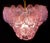 1990s Italian Pink Shell Chandeliers, Murano, Set of 2 For Sale - Image 5 of 18