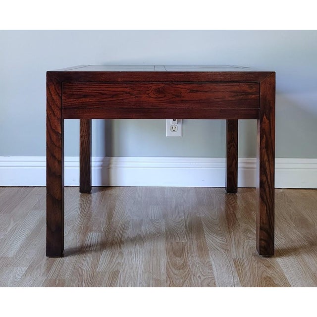 1980s Campaign End Table by Henredon For Sale In Los Angeles - Image 6 of 10