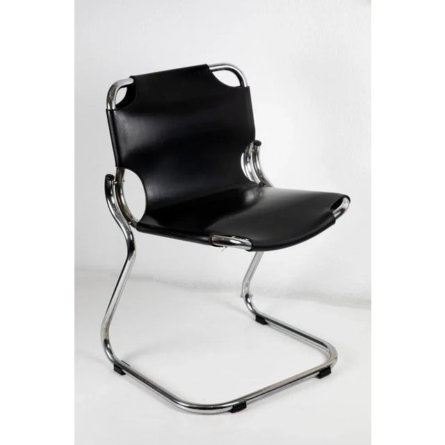 Metal Dining Chairs & Table, 1970s, Set of 7 For Sale - Image 7 of 10