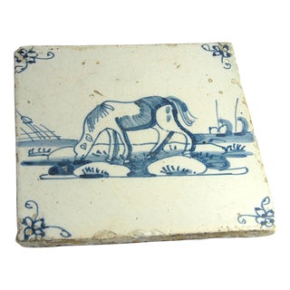 Dutch Tile from Delft, 1700s For Sale