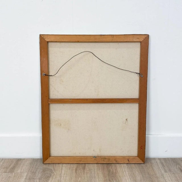 Mid Century Figurative of Two Women, Oil on Canvas For Sale - Image 4 of 5