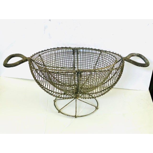 French Wire Egg Basket Chairish