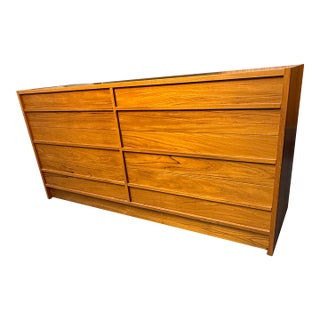 1970s Danish Modern Six Drawer Teak Dresser For Sale