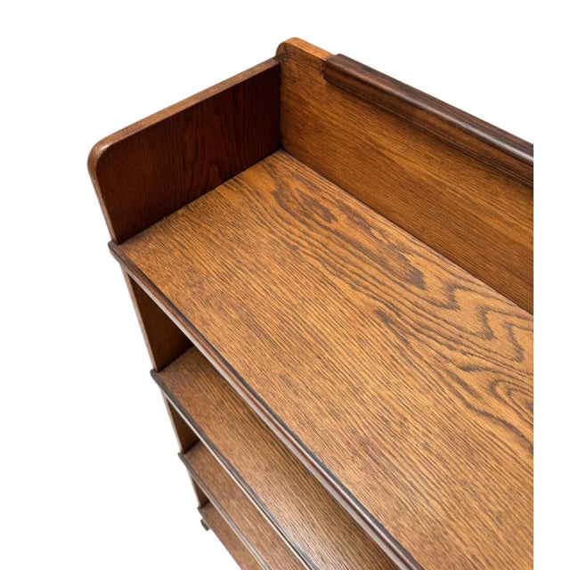 Art Deco Modernist Open Bookcase by P.E.L. Izeren for De Genneper Molen, 1920s For Sale - Image 13 of 15