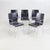 Vintage Danish Steel Tube and Wood Chairs from Zeta Furniture, 1990s, Set of 5, in Good conditions. Designed 1990 to 1999