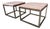 Mitchell Gold + Bob Williams Industrial Wood & Metal Side Tables For Sale