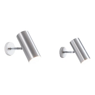 Vintage Adjustable Aluminium Wall Lamps from Raak Amsterdam, 1960s, Set of 2 For Sale