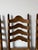Vintage French Country Style Tall Ladder Back Rush Seat Dining Chairs – Set of 4 For Sale - Image 12 of 18