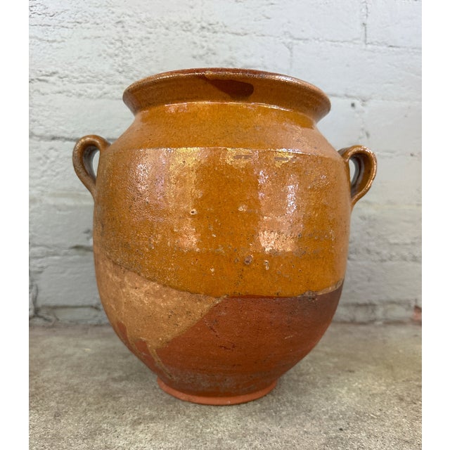 Vintage French Terracotta Confit Pot For Sale - Image 13 of 18