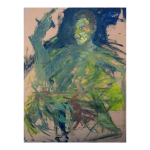 Abstract Expressionist Two Sided Painting -- Male Figurative by Daniel David Fuentes