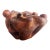 Biomorphic Mid-Century Abstract Burlwood Sculpture on a Base For Sale