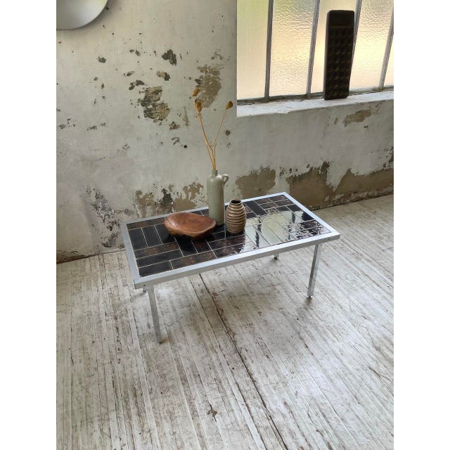 Chrome and Tiled Coffee Table, 1950s For Sale - Image 3 of 18