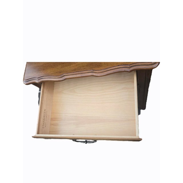 1990s Ethan Allen French Provincial Solid Wood Nightstand Accent Cabinet For Sale In San Francisco - Image 6 of 11