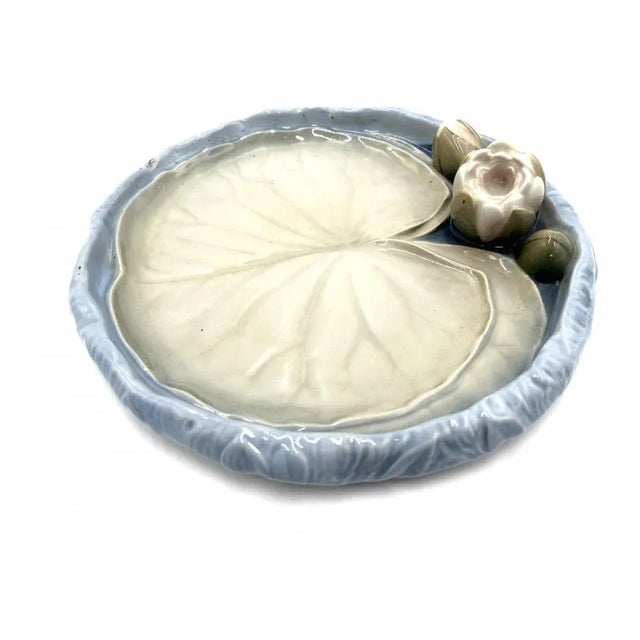 Decorative Plate with a Water Lily from Bing & Grondahl, Denmark, 1970s For Sale - Image 3 of 8