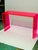 Neon Pink Lucite Console Table For Sale - Image 9 of 9
