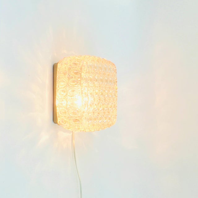 Mid-Century Modern Amber Bubble Glass Wall Lamps by Helena Tynell for Limburg, Germany, 1970s, Set of 2 For Sale - Image 6 of 12