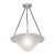 French Art Deco Pendant Light by Lorrain Daum 1930s - Floral Frosted Glass & Mickeled Bronze For Sale