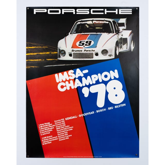 Modern Original Porsche Poster by Strenger Advertising Agency For Sale - Image 3 of 9