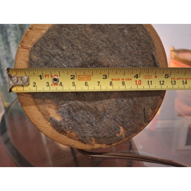 Mid-Century Modern Cork Lamp 1960's 1970's For Sale In San Francisco - Image 6 of 12