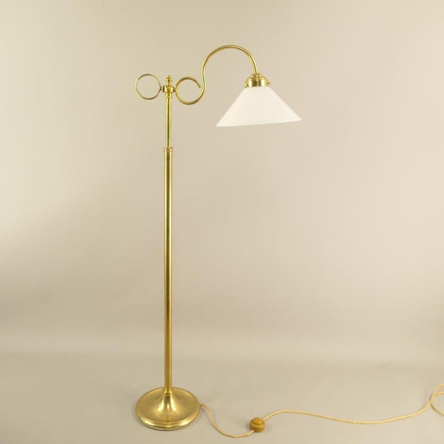 French Extendable Brass Floor Lamp, 1930s For Sale - Image 9 of 9