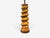 Orange 1960s American Modern, Large Table Lamp, Orange Ceramic, Walnut For Sale - Image 8 of 9
