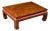 Early 20th Century Southeast Asian Wooden Coffee Table With Floral Accents For Sale