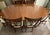 Northern Furniture Co. Vintage Mahogany Double Pedestal Dining Table With 6 Shield-Back Chairs & 4 Leaves For Sale - Image 6 of 12
