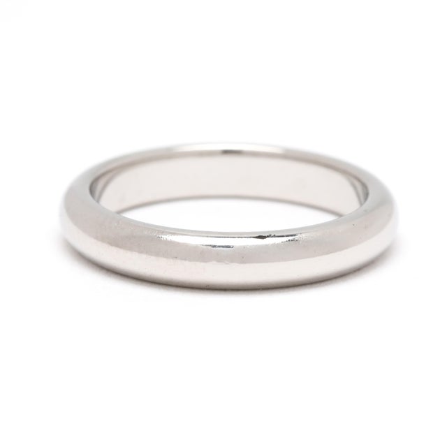 Modern Tiffany & Co Band Ring, Ruthenium & Platinum, Ring Size 4 For Sale - Image 3 of 5