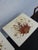 Scheibe Mid Century Folding Wooden Tv Trays Floral Top 4pc Set With Stand 6896 For Sale - Image 17 of 18