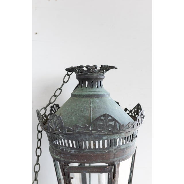19th Century French Copper Lanterns Newly Wired - a Pair For Sale - Image 12 of 17