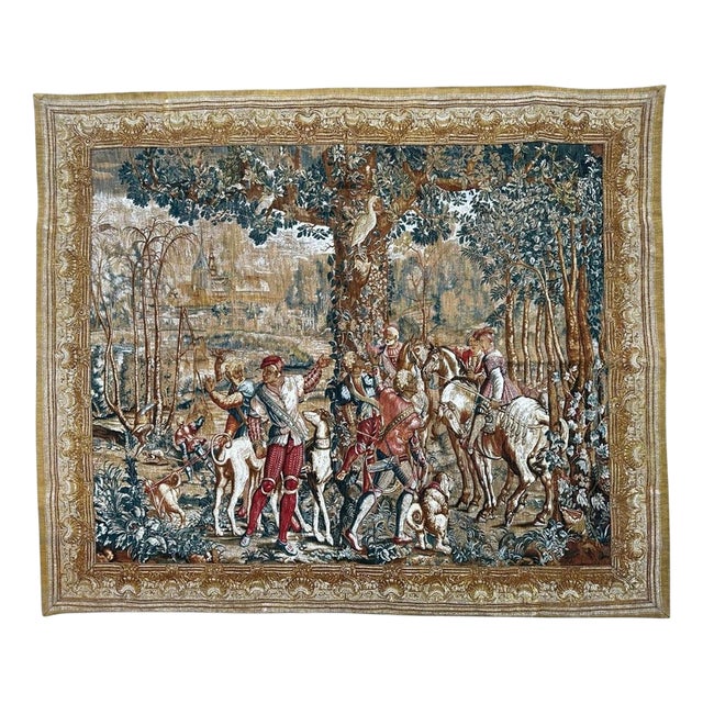 Vintage French Tapestry, 1970s For Sale