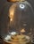 Metal Antique 1840s Brass Whale Oil Lantern Fixed Globe Pear Shape Glass For Sale - Image 7 of 14