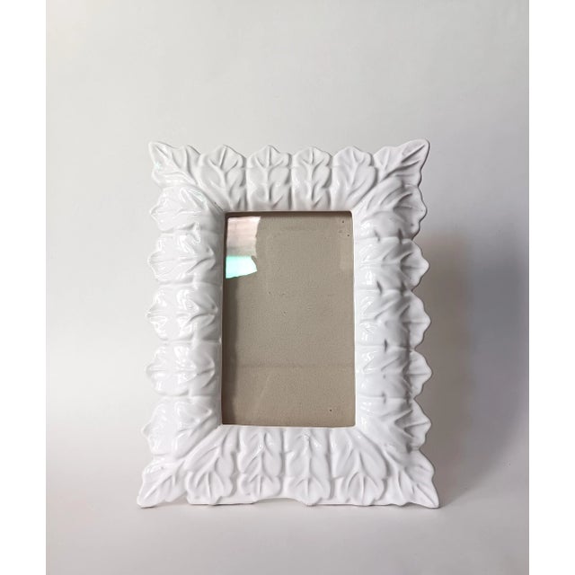 Ceramic Leaves Photo Frame from Manises, 1970s For Sale - Image 3 of 6
