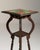 1910s French Chestnut Brown Art Nouveau Pedestal Table with Ceramic Tile Top For Sale - Image 12 of 15