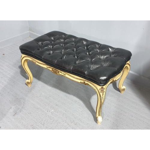 Animal Skin Painted Long Stool For Sale - Image 7 of 8