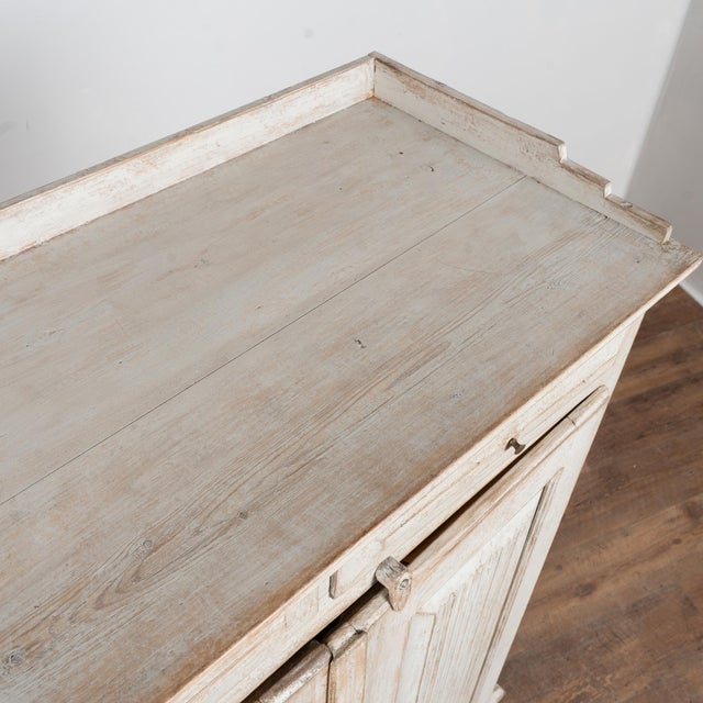 19th Century Swedish Gray Painted Pine Sideboard For Sale - Image 11 of 14
