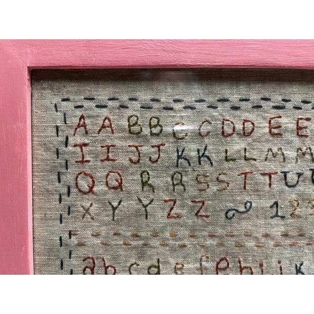 1995 Reproduction Embroidered Sampler For Sale In New York - Image 6 of 8