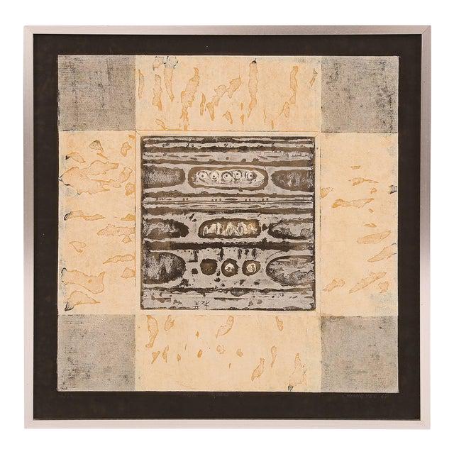 1960s Cheung Yee "Magic Square" Woodblock Print For Sale - Image 5 of 5