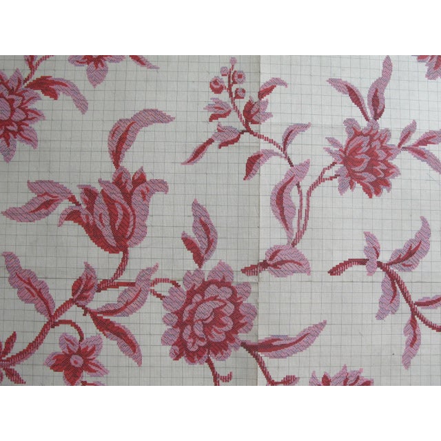 French Country Antique French Textile Design For Sale - Image 3 of 9